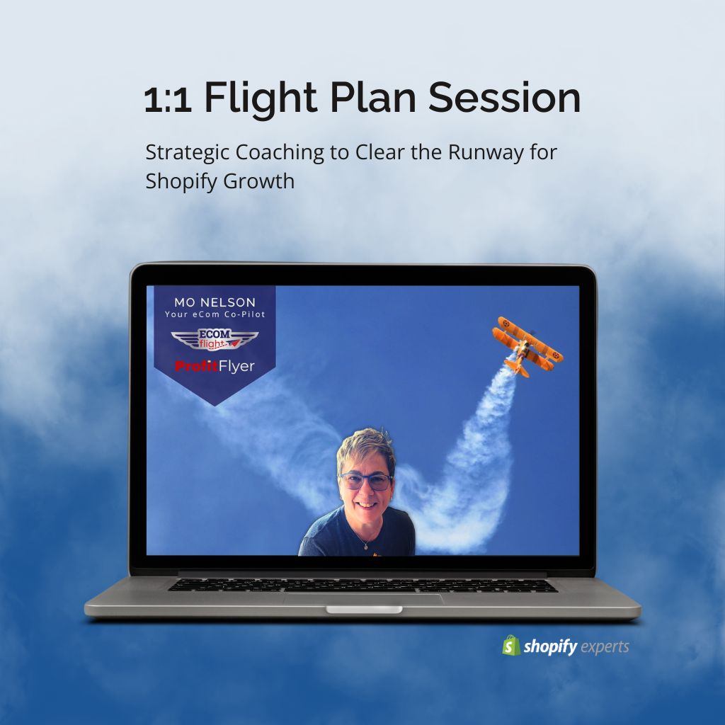 1:1 Shopify Strategy Coaching with Mo Nelson – Flight Plan Session to Help eCom Brands Grow
