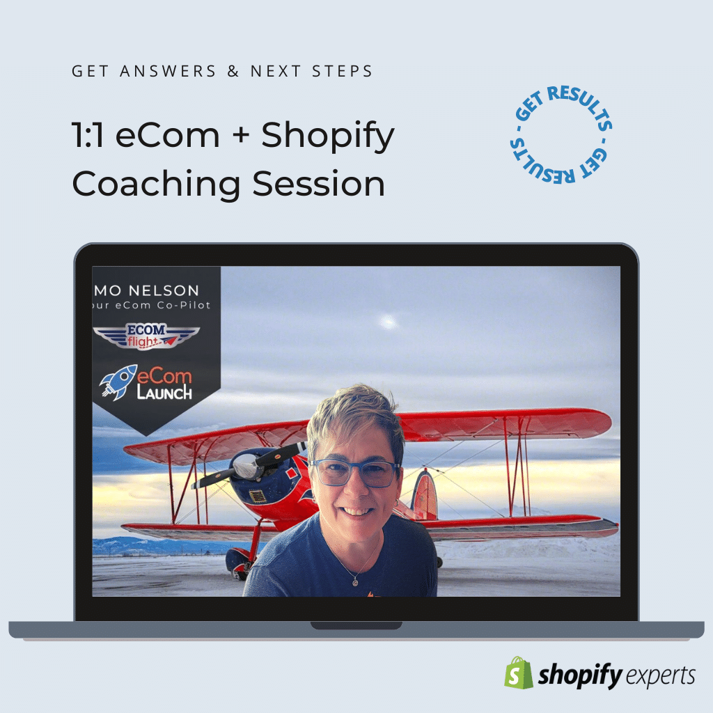 1:1 Shopify + eCom Coaching Session // 1hr